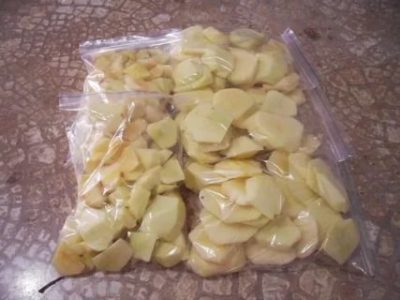 Как заморозить яблоки на зиму для шарлотки