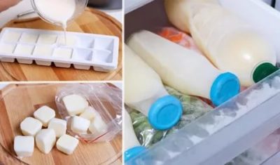 Как заморозить магазинное молоко