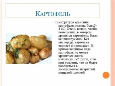 Сколько можно хранить в холодильнике вареную картошку в мундире