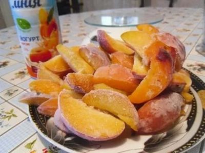Как заморозить персики для ребенка