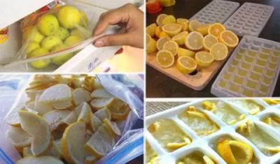 Как сохранить лимон в морозилке