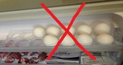 Как правильно поставить яйца в холодильнике