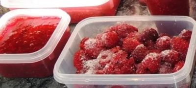 Как заморозить малину с сахаром на зиму