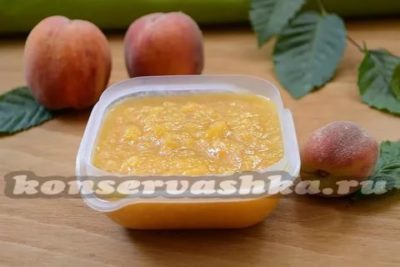 Как заморозить персиковое пюре