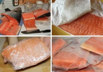 Сколько можно хранить в холодильнике соленую красную рыбу